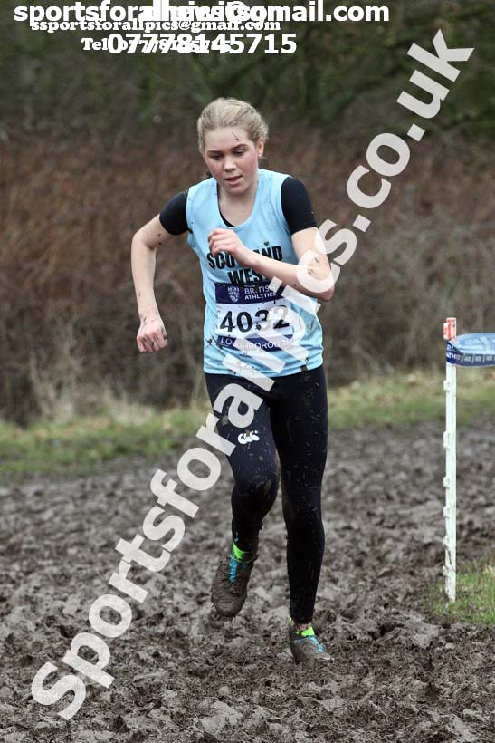 Girls under-15s 2018 British Inter Counties Cross Country Champs., Prestwold Hall, Loughborough. Photo: David T. Hewitson/Sports for All Pics